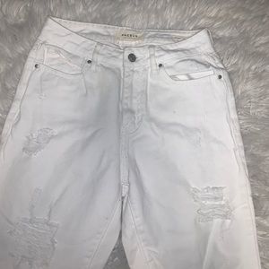 Pacsun White Ripped Women’s Mom Jeans